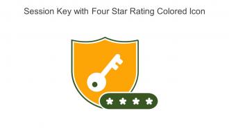 Session Key With Four Star Rating Colored Icon In Powerpoint Pptx Png And Editable Eps Format