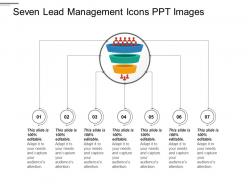 Seven lead management icons ppt images