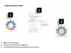 Sh four staged gear infographics and icons flat powerpoint design