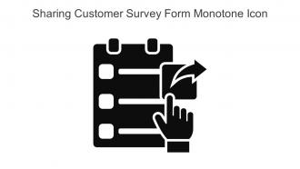 Sharing Customer Survey Form Monotone Icon In Powerpoint Pptx Png And Editable Eps Format