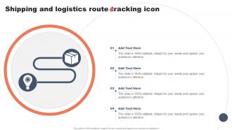 Shipping And Logistics Route Tracking Icon