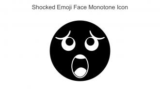 Shocked Emoji Face Monotone Icon In Powerpoint Pptx Png And Editable Eps Format