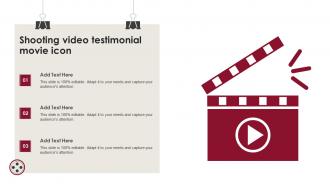 Shooting Video Testimonial Movie Icon