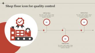 Shop Floor Icon For Quality Control