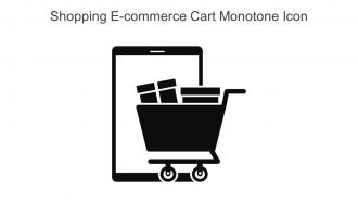 Shopping E Commerce Cart Monotone Icon In Powerpoint Pptx Png And Editable Eps Format