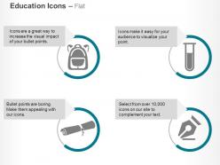 Signature test tube bag degree ppt icons graphics