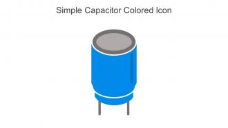 Simple Capacitor Colored Icon In Powerpoint Pptx Png And Editable Eps Format