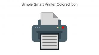 Simple Smart Printer Colored Icon In Powerpoint Pptx Png And Editable Eps Format