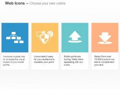Sitemap network protection download upload ppt icons graphics