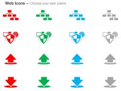 Sitemap network protection download upload ppt icons graphics