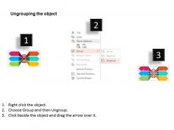 Six staged target achievement business icons flat powerpoint design