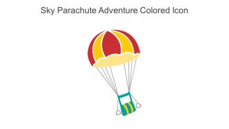 Sky Parachute Adventure Colored Icon In Powerpoint Pptx Png And Editable Eps Format