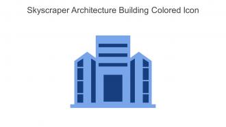 Skyscraper Architecture Building Colored Icon In Powerpoint Pptx Png And Editable Eps Format
