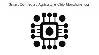 Smart Connected Agriculture Chip Monotone Icon In Powerpoint Pptx Png And Editable Eps Format