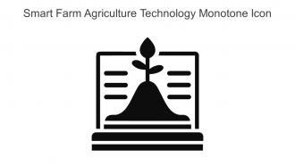 Smart Farm Agriculture Technology Monotone Icon In Powerpoint Pptx Png And Editable Eps Format