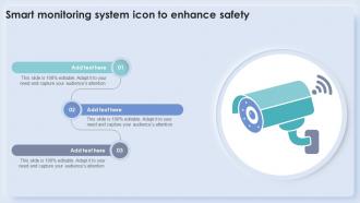 Smart Monitoring System Icon To Enhance Safety