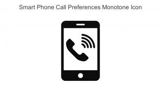 Smart Phone Call Preferences Monotone Icon In Powerpoint Pptx Png And Editable Eps Format