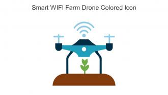 Smart WIFI Farm Drone Colored Icon In Powerpoint Pptx Png And Editable Eps Format
