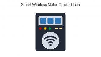 Smart Wireless Meter Colored Icon In Powerpoint Pptx Png And Editable Eps Format