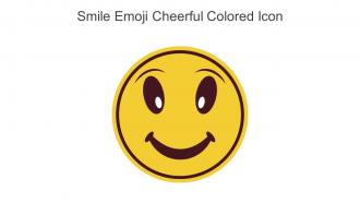 Smile Emoji Cheerful Colored Icon In Powerpoint Pptx Png And Editable Eps Format