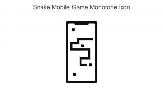 Snake Mobile Game Monotone Icon In Powerpoint Pptx Png And Editable Eps Format