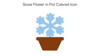 Snow Flower In Pot Colored Icon In Powerpoint Pptx Png And Editable Eps Format