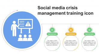 Social Media Crisis Management Training Icon