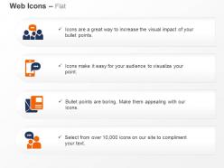 Social media group mobile message group chat ppt icons graphics