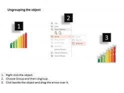 Social media icons bar graph flat powerpoint design