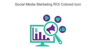 Social Media Marketing ROI Colored Icon In Powerpoint Pptx Png And Editable Eps Format