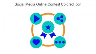 Social Media Online Contest Colored Icon In Powerpoint Pptx Png And Editable Eps Format