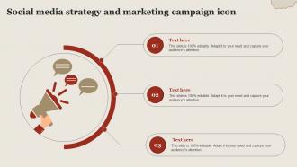 Social Media Strategy And Marketing Campaign Icon