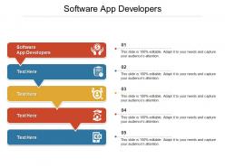 Software app developers ppt powerpoint presentation icon picture cpb