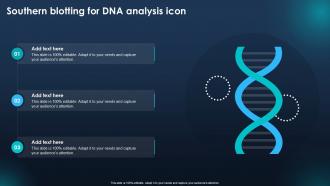 Southern Blotting For DNA Analysis Icon Ppt Example
