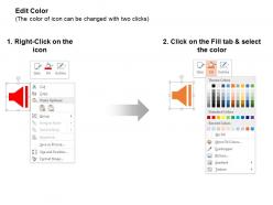 Speaker mike music nodes loudspeaker ppt icons graphics