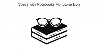 Specs With Notebooks Monotone Icon In Powerpoint Pptx Png And Editable Eps Format