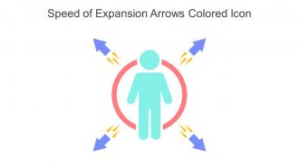Speed Of Expansion Arrows Colored Icon In Powerpoint Pptx Png And Editable Eps Format