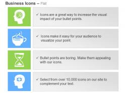 Speedometer coffee time hourglass battery ppt icons graphics