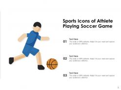 Sport Icon Depicting Multiple Outdoor Professional Playing Athlete Paralympic Championship