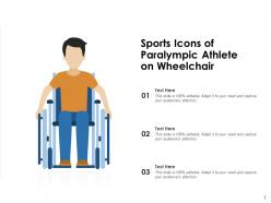 Sport Icon Depicting Multiple Outdoor Professional Playing Athlete Paralympic Championship
