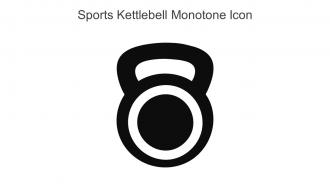 Sports Kettlebell Monotone Icon in powerpoint pptx png and editable eps format