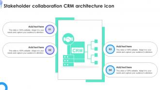 Stakeholder Collaboration CRM Architecture Icon