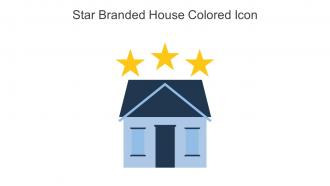 Star Branded House Colored Icon In Powerpoint Pptx Png And Editable Eps Format