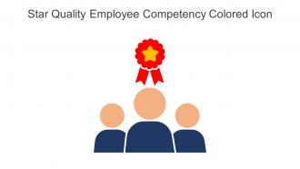 Star Quality Employee Competency Colored Icon In Powerpoint Pptx Png And Editable Eps Format