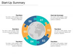Start up summary ppt powerpoint presentation icon graphics pictures cpb