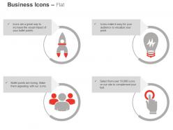 Start up teamwork idea generation push button ppt icons graphics