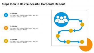 Steps Icon To Host Successful Corporate Retreat