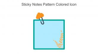 Sticky Notes Pattern Colored Icon In Powerpoint Pptx Png And Editable Eps Format