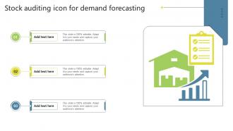 Stock Auditing Icon For Demand Forecasting