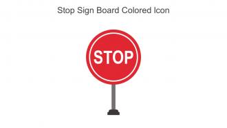 Stop Sign Board Colored Icon In Powerpoint Pptx Png And Editable Eps Format